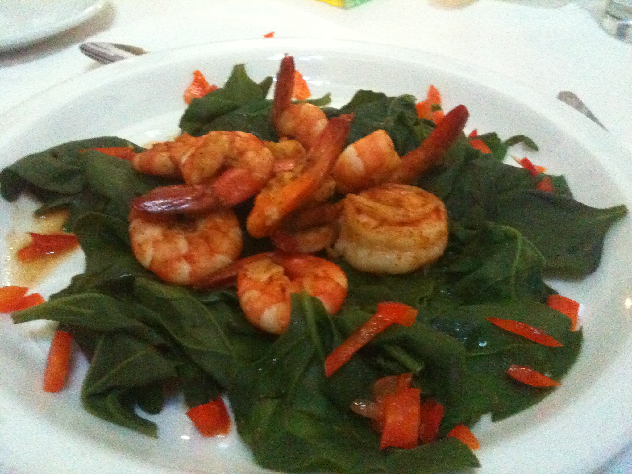 Shrimp Spinach HCG